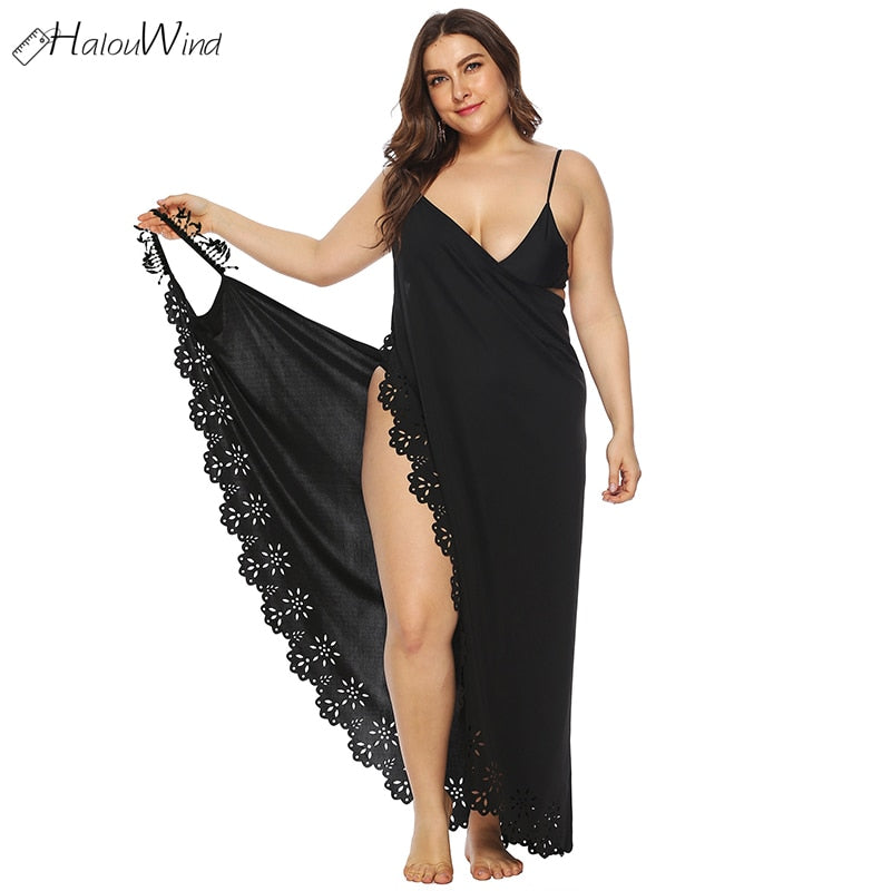 Summer Beach Wrap Dress Backless Dress