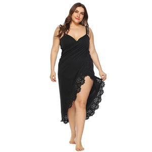 Summer Beach Wrap Dress Backless Dress