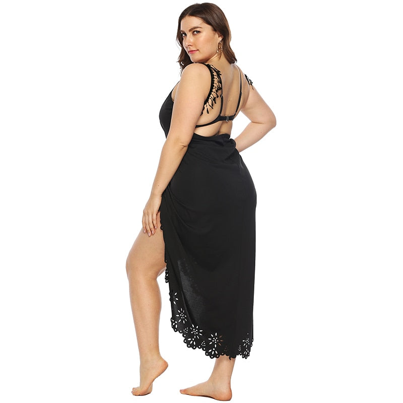 Summer Beach Wrap Dress Backless Dress
