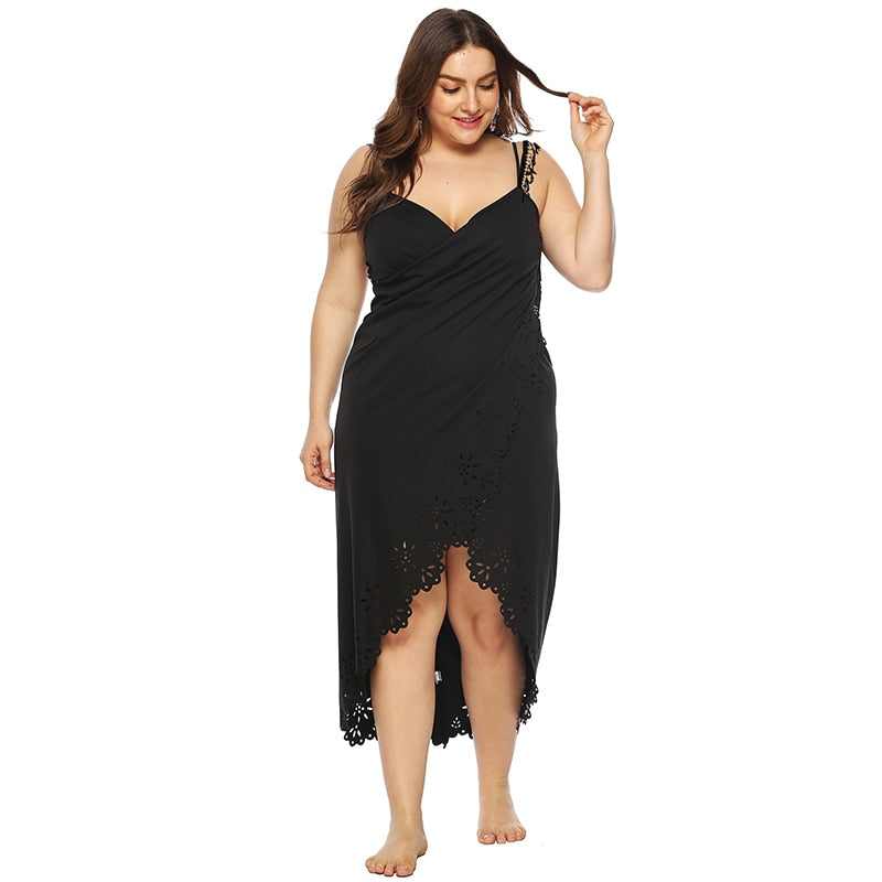 Summer Beach Wrap Dress Backless Dress