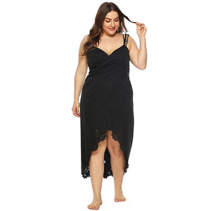 Summer Beach Wrap Dress Backless Dress