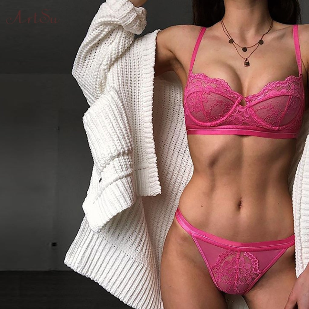 Women Fashion Lingerie Bra And Panty Set