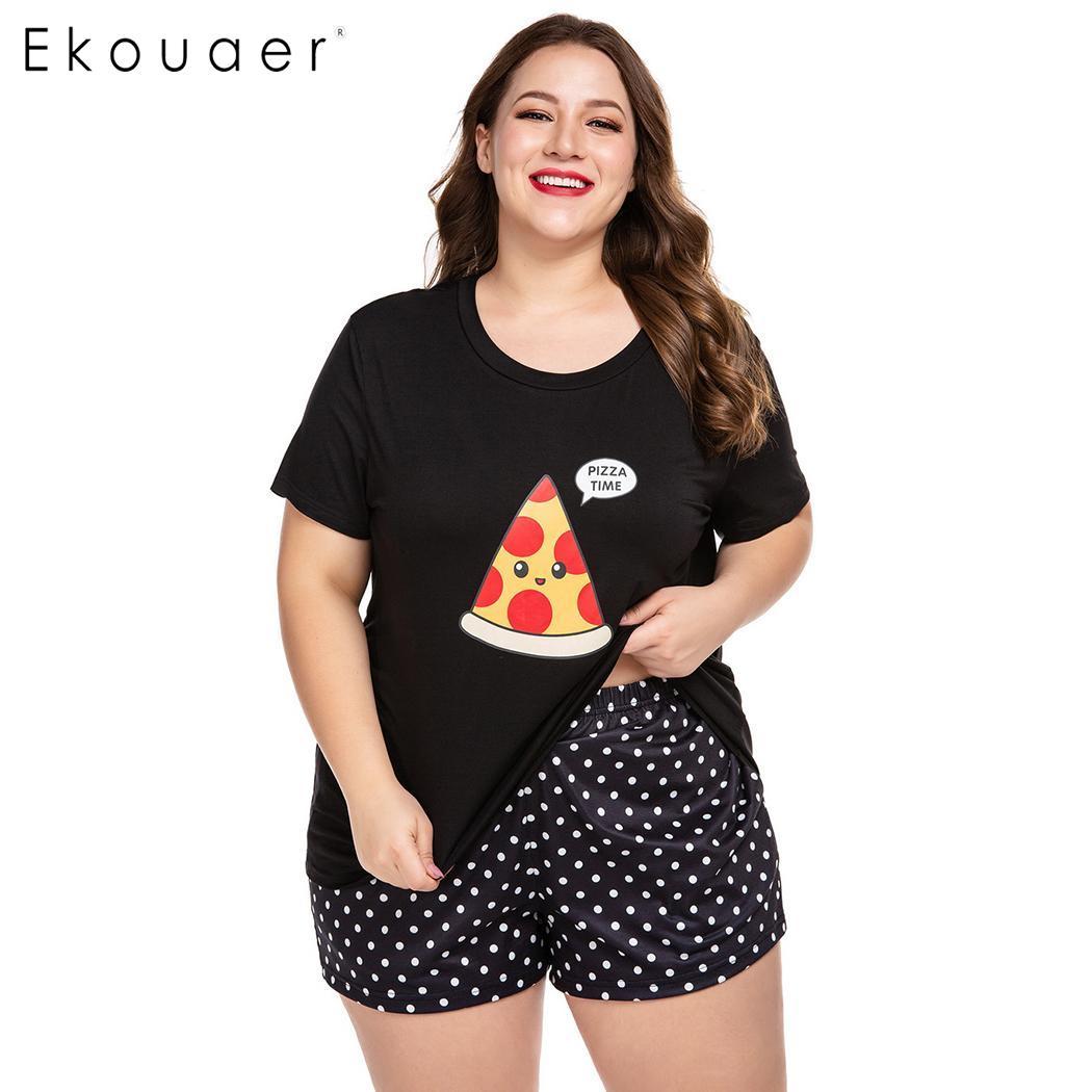 Women Fashion Lingerie O-Neck Short Sleeve Nightshirt and Shorts