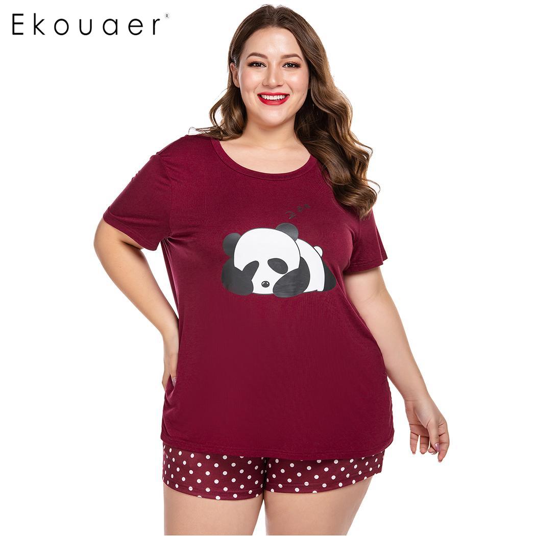 Women Fashion Lingerie O-Neck Short Sleeve Nightshirt and Shorts