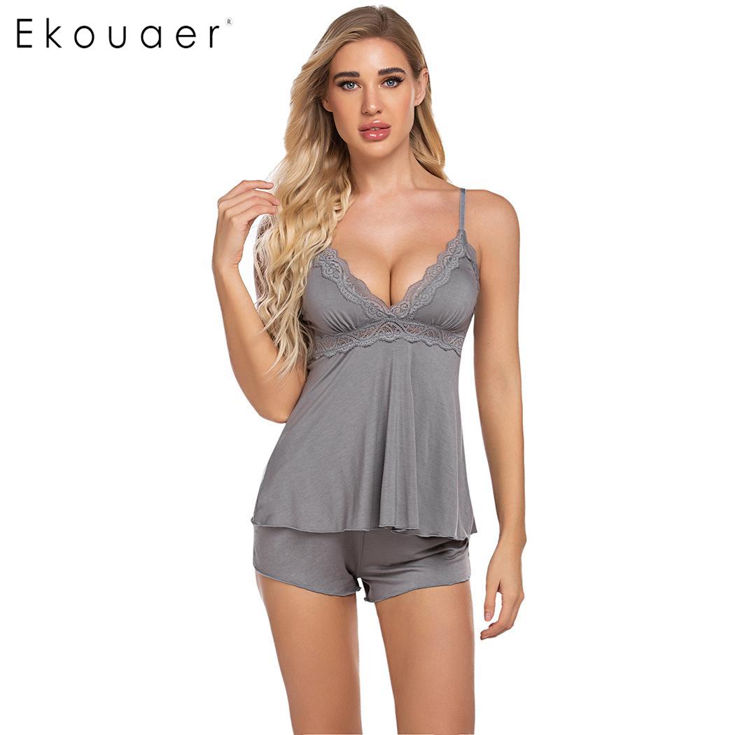 Women Fashion Lingerie O-Neck Short Sleeve Nightshirt and Shorts