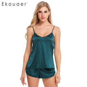 Women Fashion Lingerie O-Neck Short Sleeve Nightshirt and Shorts