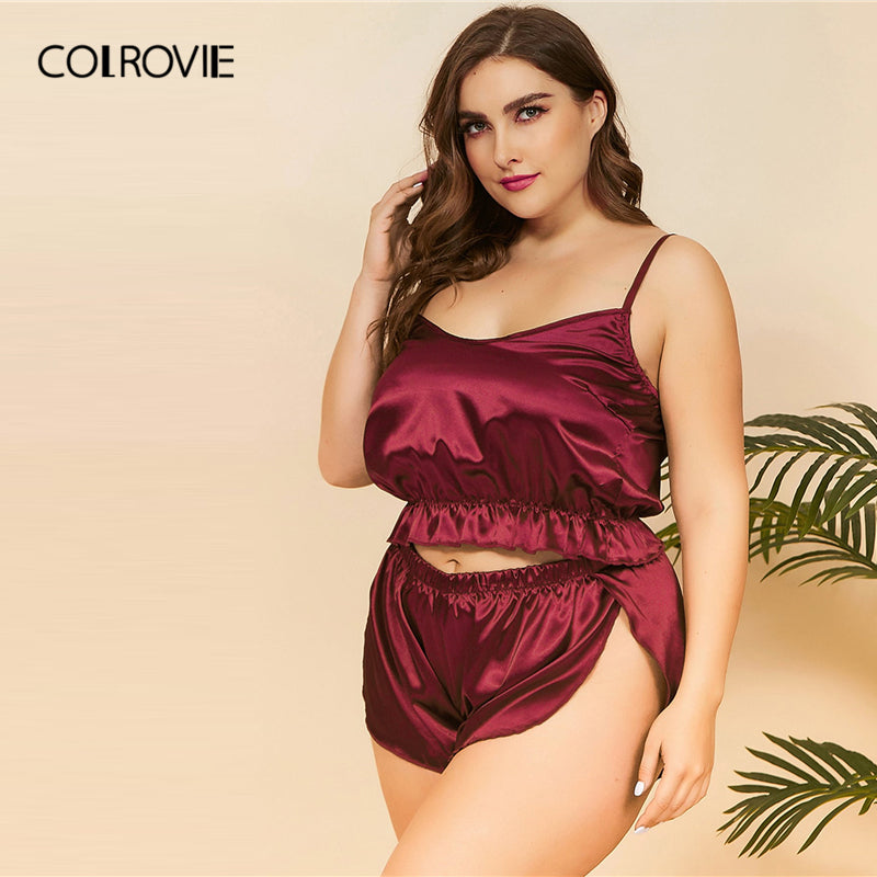 Women Fashion Lingerie Top With Shorts Sleepwear