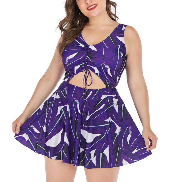Women Fashion Lingerie One Piece Swimming Dress