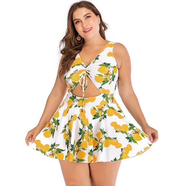 Women Fashion Lingerie One Piece Swimming Dress