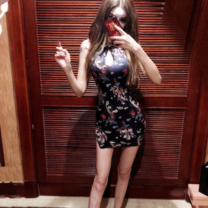 Women Fashion Lingerie Sleeveless Club Dress