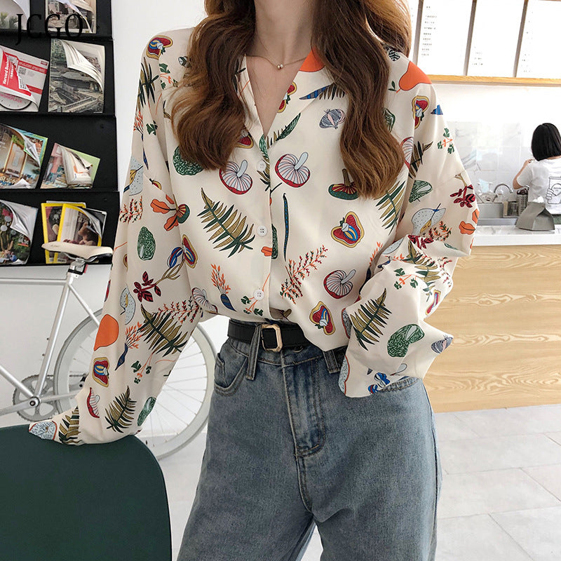 Women Fashion Lingerie Shirt V Neck Long Sleeve Vintage