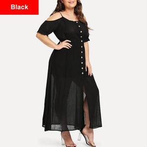 Women Fashion Lingerie Solid Casual Long Beach Dresses