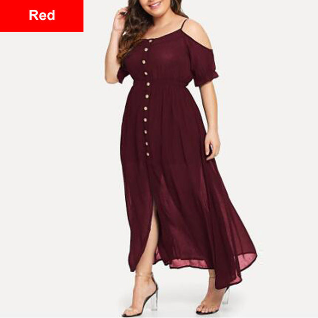 Women Fashion Lingerie Solid Casual Long Beach Dresses