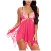 Floral Transparent Lace Night Dress