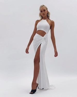 Pleated Lace Dress