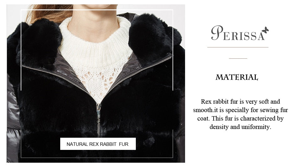 Jacket Hooded with down fur Coat