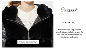 Jacket Hooded with down fur Coat