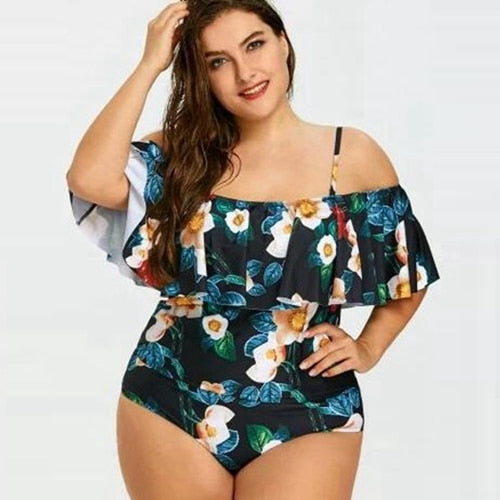 Women Fashion Lingerie Off Shoulder Swimwear Waist Bikini